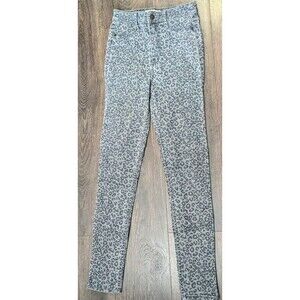 Abercrombie & Fitch High Rise Skinny Jeans 00 (30x27) Cheetah Print (317)